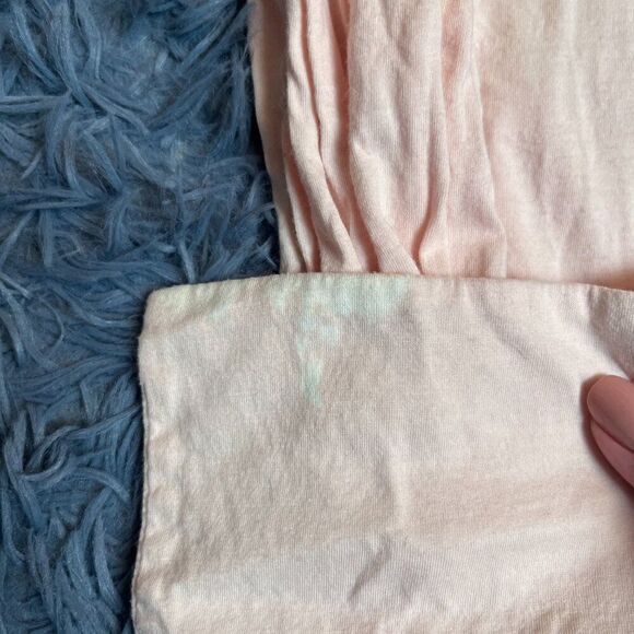 Cuyana Peach Pink Pajama Top Button Front Size S M - Picture 4 of 7